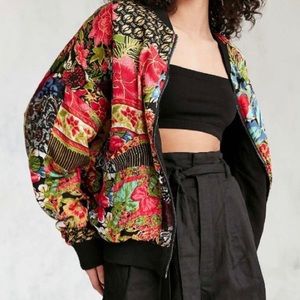 Silence + Noise Eve Patch Printed Bomber Jacket